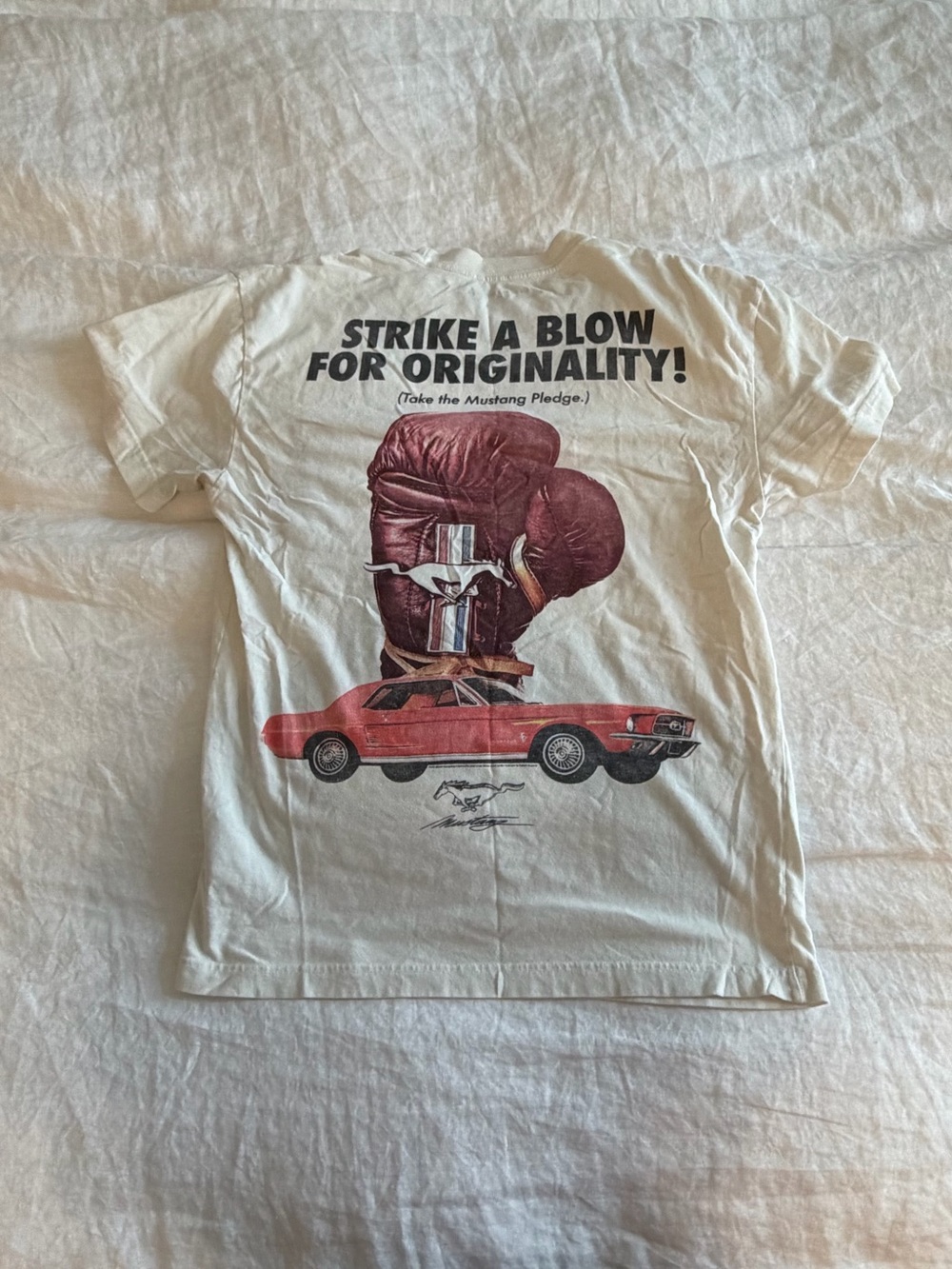 Abercrombie & Fitch Mens “Strike a Blow” Ford Mustang T Shirt Size Small - Picture 5 of 5